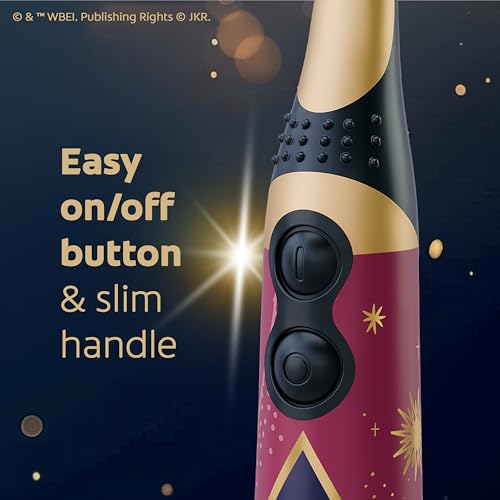 Colgate Harry Potter Kids Battery Toothbrush Multipack, Extra Soft Kids Vibrating Toothbrush, AA Batteries Included, 4 Pack, for Witches and Wizards Ages 3 and Older, Lay Flat Design
