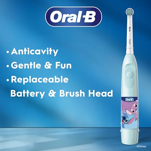 Oral-B Kid's Electric Battery Powered Toothbrush, Featuring Extra Soft Color Changing Bristles, for Ages 3+