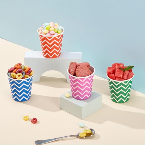 [300Pack] Paper Cups, 3oz Disposable Bathroom Cups, Mouthwash Cup, Cold Disposable Drinking Cup for Party, Picnic, BBQ, Travel, and Event (Strip)