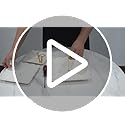 Sumerflos 3 Tier Porcelain Cupcake Stand, Tiered Serving Cake Stand, Square White Embossed Dessert Stand, Weddings Parties Pastry Serving Tray