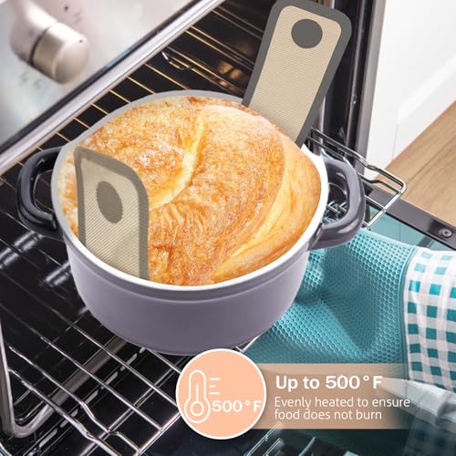 Silicone Bread Sling for Dutch Oven, 2 PCS Non-Stick & Easy Clean Reusable Sourdough Mat, Sourdough Bread Baking Supplies, Tools ＆ Accessories
