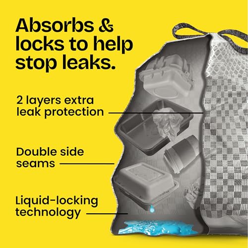 Glad ForceFlex MaxStrength LeakGuard Trash Bags, 13 Gal, Sunshine Lemon Scent, 90 Ct (Pack May Vary)