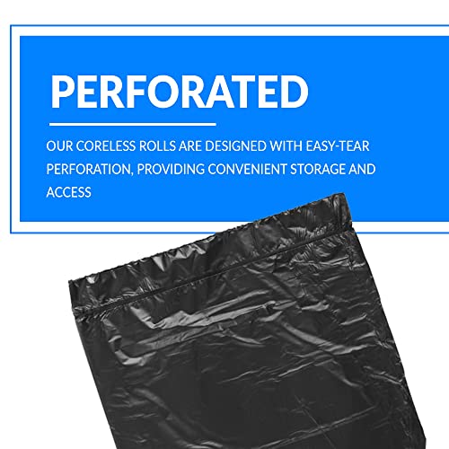 Reli. 55-60 Gallon Trash Bags Heavy Duty | 50 Bags | 50-60 Gallon | Large Black Garbage | Made in USA