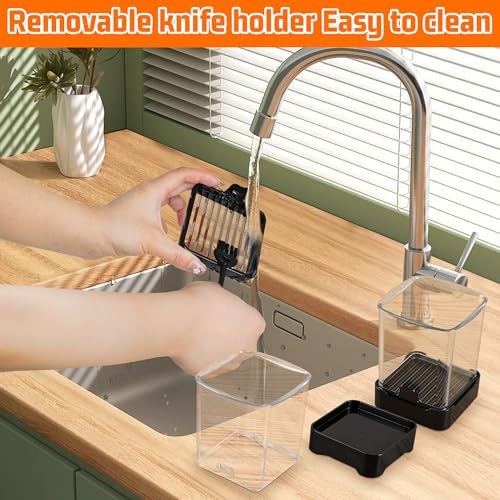 Fruit Slicer Cup for Strawberry, Banana, Hard-Boiled Egg - Detachable Cutter with Push Plate - 304 Stainless Steel Blade - Rapid & Safe Slicing Kitchen Gadget for Quick Meal Prep (Black)