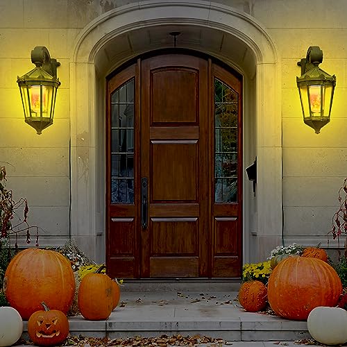 CPPSLEE Upgraded Flame Light Bulbs, 4 Modes Flickering Light Bulbs, E26 Base Fire Flame Bulb for Halloween Decorations Outdoor, Christmas Lights