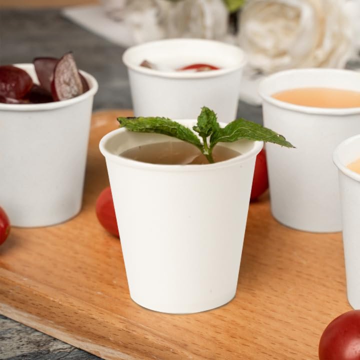 RACETOP 3 oz 500 pack Disposable Paper Bathroom Cups, Small Coffee Cups, Mouthwash Cups, Bath Paper Cups Ideal for Bathroom, Mouthwash (3oz 500count) (500)