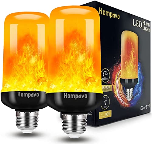 Hompavo Flame Light Bulbs for Home Decor with Upside Down Effect