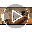 XcE Bamboo Bathtub Caddy Tray - Expandable to 41 Inches with Book Stand, Soap Holder & Anti-Slip Pads for Luxury Bath Spa, Brown