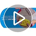 FUNBITES Crustless Sandwich Cutter for Kids Lunch (2-piece set), Uncrustable Sandwich Cutter, Bite-Size Food Cutter for Toddlers, Bento Box Accessories, BPA-FREE Dishwasher Safe, Green Squares 1pk