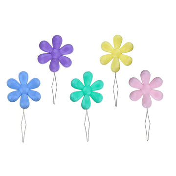 BEADNOVA Embroidery Needle Threader Tool 5pcs Plastic Flower Head Sewing Machine Needle Threader