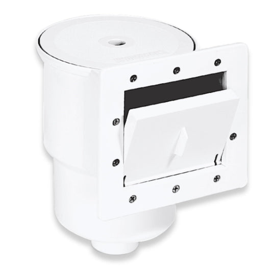 Swimline HYDROTOOLS Standard ABS Thru-Wall Skimmer Kit, White - Includes Return Fitting and Vacuum Plate, Maintenance Accessories for Above Ground and Backyard Deck Swimming Pools
