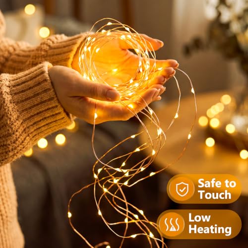 litogo 4 Pack Fairy Lights Battery Operated with Timer, 10FT String Lights