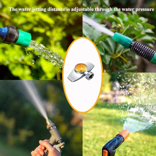360 Degree Metal Spot Sprinkler,Small Sprinkler Garden for Small Areas Lawn Sprinklers for Yard Circle Pattern with Gentle Water Flow Garden Watering (1, Yellow)