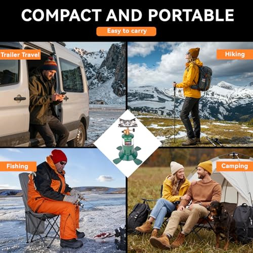 KOMAN Camping Propane Stove,Portable Camping Stove, Backpacking Stove Propane Camping Stove,10000BTU Single Burner Propane Stove for Outdoor Cooking,Fuel by 16 Oz Propane Cylinder (Fuel not Included)