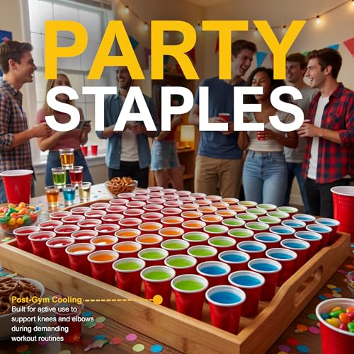 WHISC Red Disposable Shot Glasses, 2 oz – 36-Pack Heavy-Duty Plastic Shot Cups for Parties, Jello Shots, Tastings & Events – Durable, Stackable Mini Cups for Barware & Catering