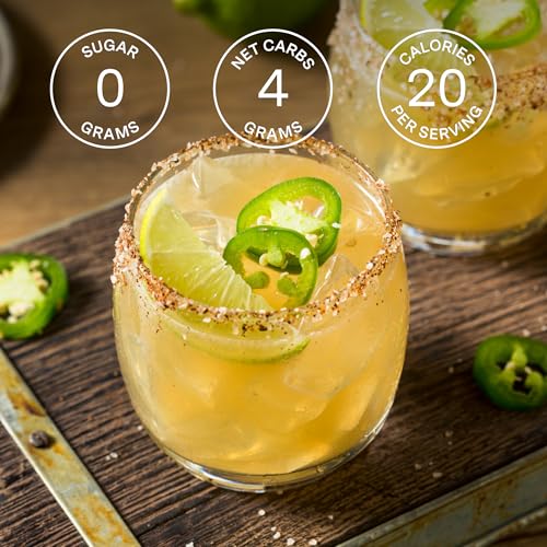 SAYSO Skinny Spicy Margarita Original Cocktail Tea Bag | Cocktail or Mocktail in Under 1 Min Without Hot Water, 0G Sugar, 15 Calories, Non-GMO, Gluten-free, Kosher & Vegan Mixer, 8 count