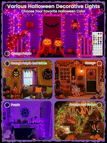 240LED Smart Color Changing String Lights 92FT Halloween Lights App Remote
