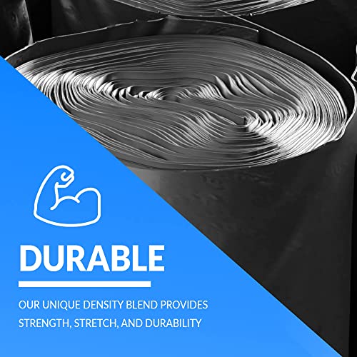 Reli. 55-60 Gallon Trash Bags Heavy Duty | 50 Bags | 50-60 Gallon | Large Black Garbage | Made in USA