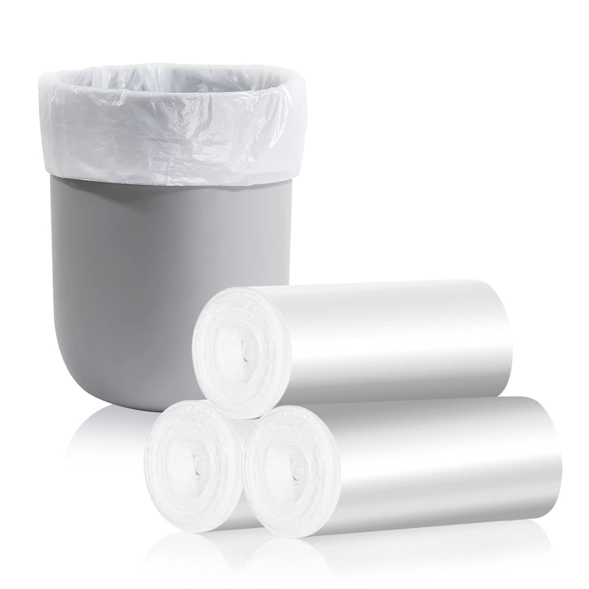 CHARMOUNT 4 Gallon Trash Bag - Unscented 4 Gallon Garbage Bags for Bathroom, Kitchen, Bedroom, 105 Count (15 Liter) …