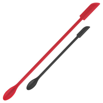 Mini Spatula Silicone Spatula Set - Cuttte 2pcs Small Makeup Scrapers for Cosmetics, Reusable Beauty Tiny Tools, Thin Jar Scraper