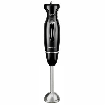 OVENTE Immersion Hand Blender, 300W Corded Electric Handheld Stick Mixer with 2 Mixing Speeds and Stainless Steel Blades for Smoothies - Black Hs560b