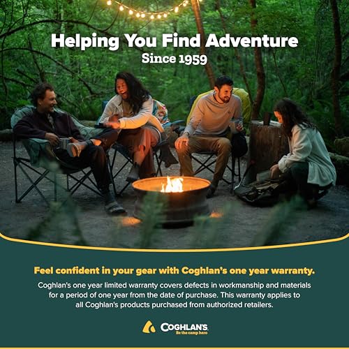 Coghlan's Cast Iron Camp Cooker - Pre-Seasoned Pie Iron Sandwich Maker with Heat-Resistant, Removable Handles, Easy-to-Clean for Toasted Pies, Grilled Sandwiches, and Meats, For Campfire Cooking
