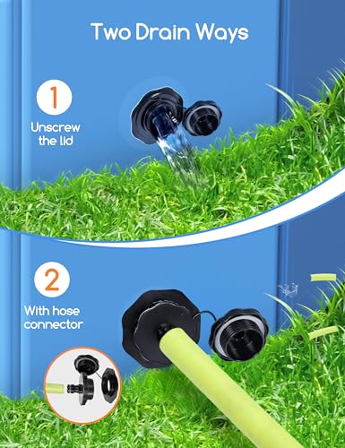 Meowant Foldable Dog Pool, Hard Plastic Dog Swimming Pools for Large Dogs, Collapsible Plastic Kid Pet, Portable Bathing Tub Kiddie Pool for Dogs (XL-63'' × 12'')