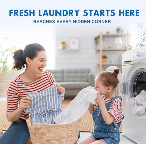 Washing Machine Cleaner Tablets and Deodorizer: 24 Pack Laundry Machine Tub Descaler Cleaner, Deep Cleaning Household Pods for HE Front Loader Top Load Washer, Septic-Safe Eco-Friendly - 1 Year Supply