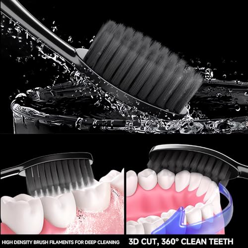 50 PCS Individually Wrapped Bulk Toothbrush Pack, Disposable Soft Bristle for Adult or Kid, Ergonomic Handle, Perfect for Travel, Hotel, Donation