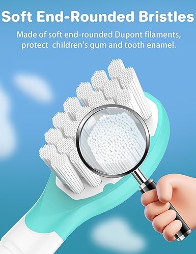 Kids Replacement Heads for Philips Sonicare: 3+ Years Old Children Soft Electric Toothbrush Compact Child Brush Head for Boys Girls, Pink & Blue 8 Pack