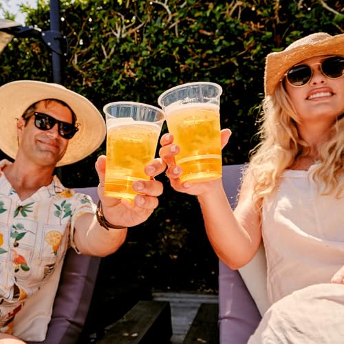 Repurpose 100% Compostable Plant-Based Clear Cold Cups, 16oz, 50 Count, BPA Free, No PFAS Added, FDA Non-Toxic, Certified BioBased