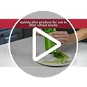 GoodCook Everyday Fruit & Veggie Divider - Quarters Smaller Fruits and Vegetables, Ideal for Meal-Prep and Sheet Pan Meals, Safe and Mess-Free Slicing