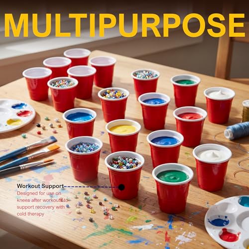 WHISC Red Disposable Shot Glasses, 2 oz – 36-Pack Heavy-Duty Plastic Shot Cups for Parties, Jello Shots, Tastings & Events – Durable, Stackable Mini Cups for Barware & Catering