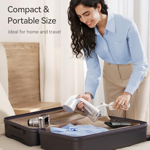 HiLIFE Upgraded Steamer for Clothes, Handheld & Portable, 1100W Powerful Steam, 300ml Big Capacity & No Leak Design, 30S Fast Heat-up, Quick Wrinkle Remover, Compact Size for Travel, ONLY 120V