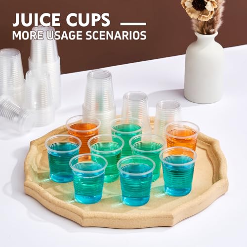 YEEHAW 100 Pack 3 oz Bathroom Plastic Cups, Disposable Mouthwash Cups, Samll Plastic Cup 3 oz for Cold Beverages, Ideal for Party, Tasting and Drinking