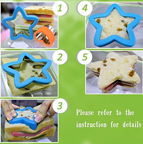 9 pcs Cookie Cutters Cutter Shapes Set Different Sizes Set Fruit Cutter Cookie Pastry Stamps Mold,Cake Pop,Sandwich,Grape