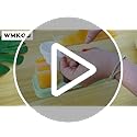 WMKGG Popsicles Molds Set, 6 PCS Ice Pop Mold,Homemade Ice Cream Mould with Sticks, Popsicle Maker(Yellow)