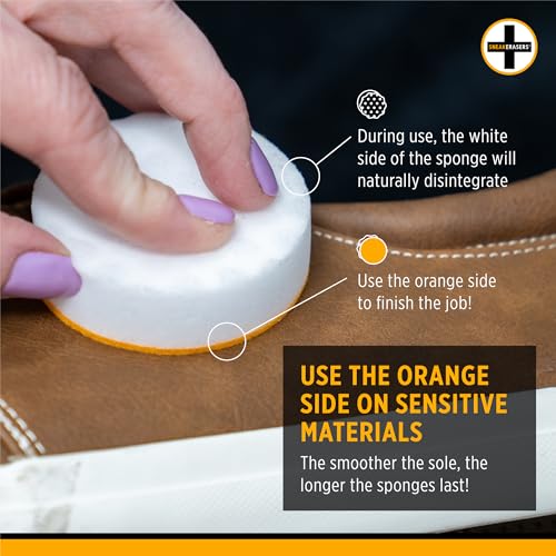 SneakERASERS Instant Sneaker Cleaner Sponge, Effective Shoe Cleaning for White Sneakers, Tennis Shoes -