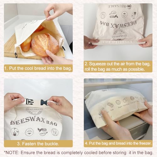 Reusable Beeswax Bread Bags for Sourdough: XL Eco-Friendly Fresh Food Storage (13x17in, 2 Pack) | Moisture Lock, Sustainable Homemade Bread Preservation | Eco Bread Freshness