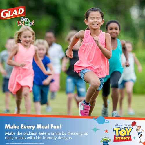 Glad for Kids Disney Pixar Toy Story Disposable Paper Cups, Light Beams - Heavy Duty Soak-Proof Kid-Friendly Drinking Cups, Great for Everyday Meals and Snacks, 9 oz, 40 Count