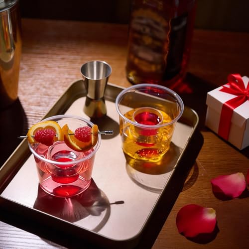 JOLLY CHEF 200 Disposable Bomber Cups Jager Bomb Shot Glasses plastic, Highly Durable and Reusable Shot Cups,Perfect for Wedding, Thanksgiving, Halloween, Christmas Party