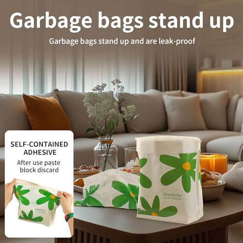 Disposable Car Garbage Bin Bags, Vomit Trash Bags made with Recycled HDPE for Boat, Plane, Travel, Camping, Bedroom, Study Room, Office and Car, 20 pcs