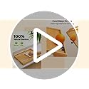 Bamboo Bed Tray Table with Foldable Legs, Breakfast Tray for Sofa, Bed, Eating, Working, Used As Laptop Desk Snack Tray by Pipishell