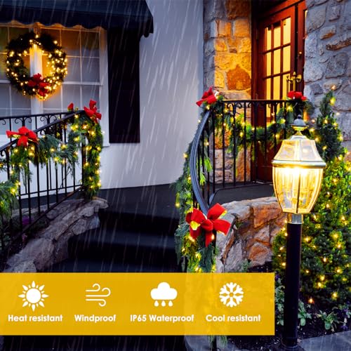 Solar String Lights Outdoor, 2 Pack 400LED 144FT Extra-Long Fairy Lights
