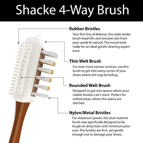 Suede & Nubuck 4-Way Leather Brush Cleaner