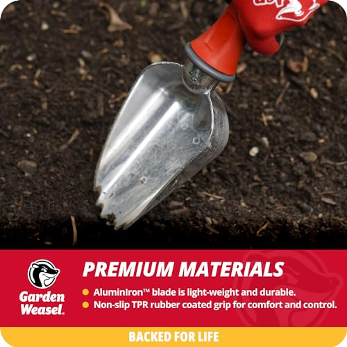 Garden Weasel Potting Scoop - Oversized | Dig and Transport | Planting and Gardening Hand Digging Tools, Heavy Duty Soil Scoop, Mini Gardening Shovel | 91362 | Gift for Mom, Idea