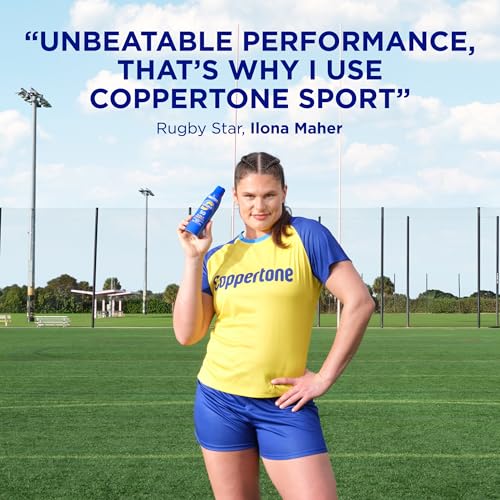 Coppertone Sport Sunscreen Spray SPF 50, Sweat, Heat and Water Resistant Sunblock, Lightweight, Oxybenzone Free, Spray Sunscreen Bulk Pack, 5.5 Oz Bottle, Pack of 3