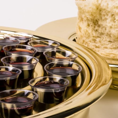 Bekith 1000 Pack Communion Cups, Plastic Disposable Cup Fits Standard Holy Communion Trays, 0.5 Ounce, Clear