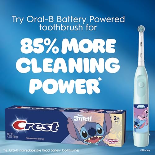 Oral-B Kid's Electric Battery Powered Toothbrush, Featuring Extra Soft Color Changing Bristles, for Ages 3+