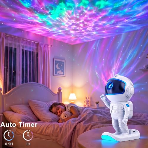 Astronaut Galaxy Projector, Star Night Light for Kids Bedroom